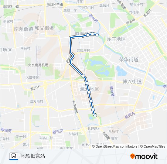 公交953路的线路图