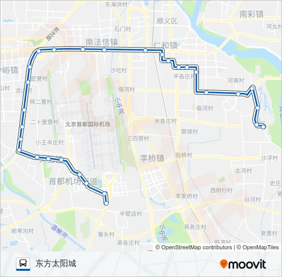 955 Bus Line Map