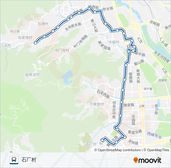 960 Bus Line Map
