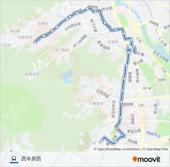 960 Bus Line Map