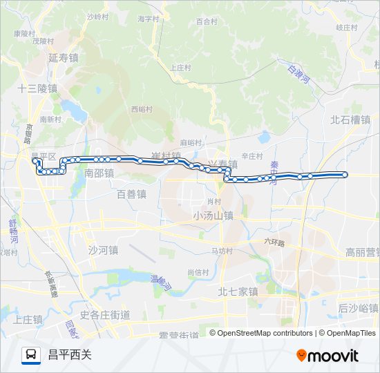 公交962路的线路图