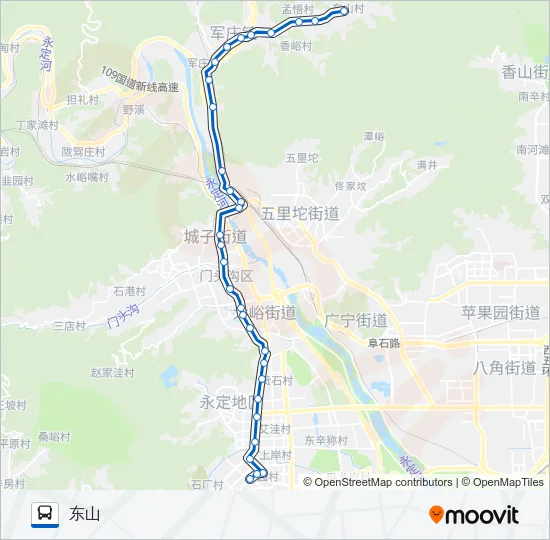 964 Bus Line Map