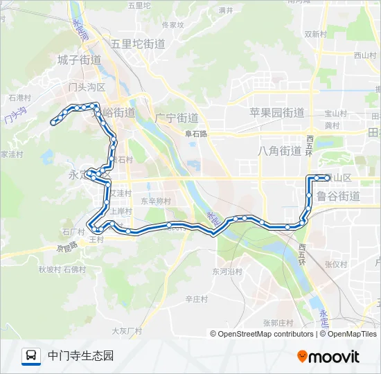 965 Bus Line Map