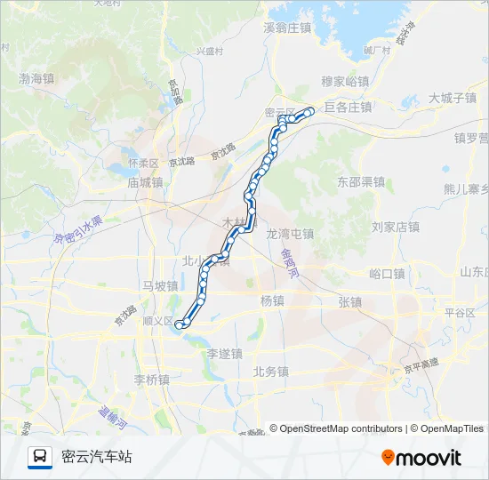 970 Bus Line Map