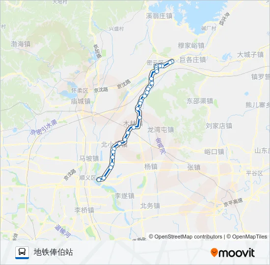 970 Bus Line Map