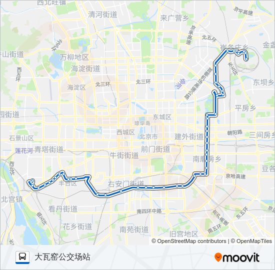 973 bus Line Map