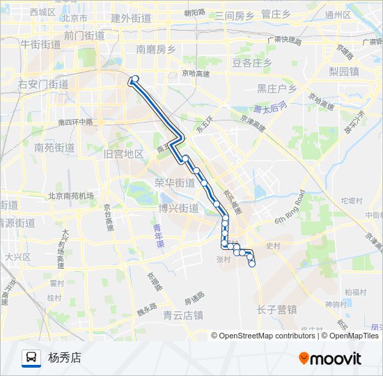 公交975路的线路图