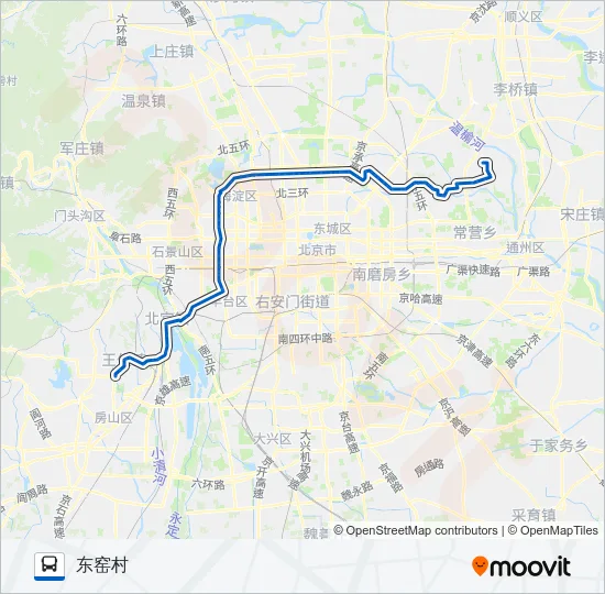983 Bus Line Map