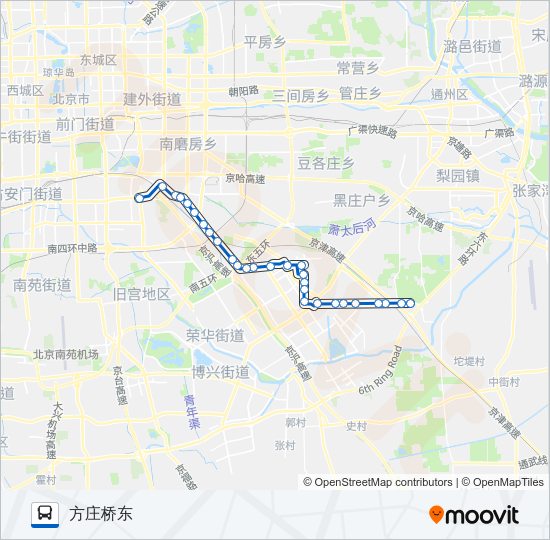 公交986路的线路图