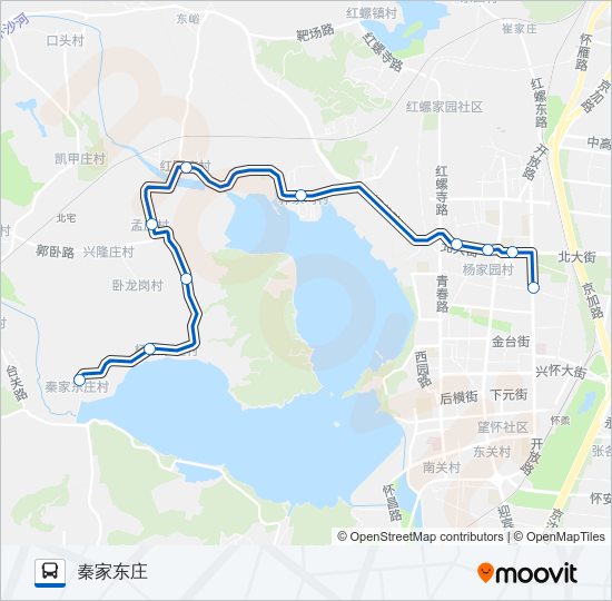 公交H04路的线路图