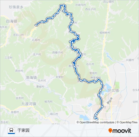 公交H12路的线路图