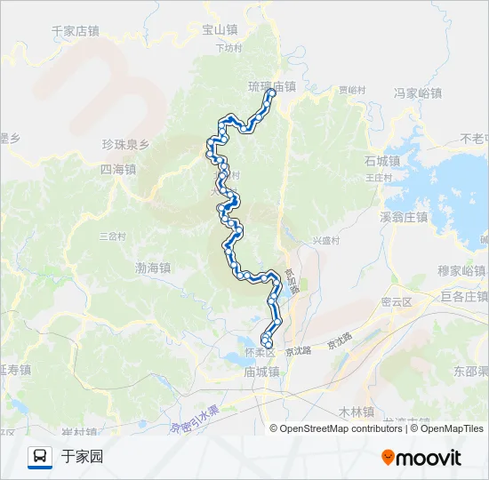 H13 Bus Line Map