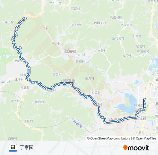 H14 Bus Line Map