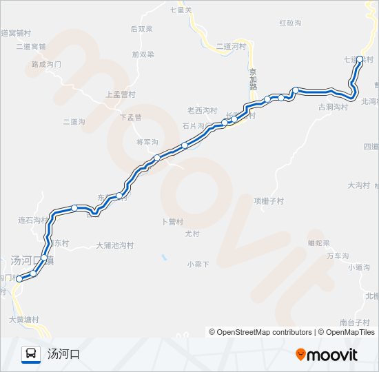公交H26路的线路图