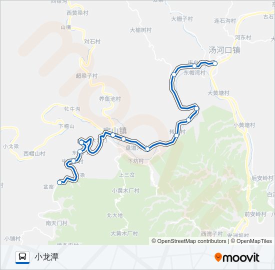 公交H28路的线路图