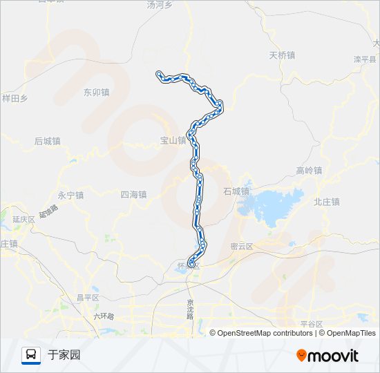 公交H31路的线路图