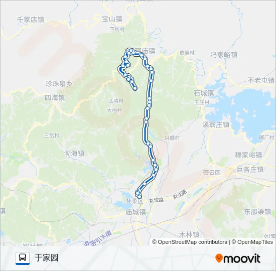 H33 Bus Line Map