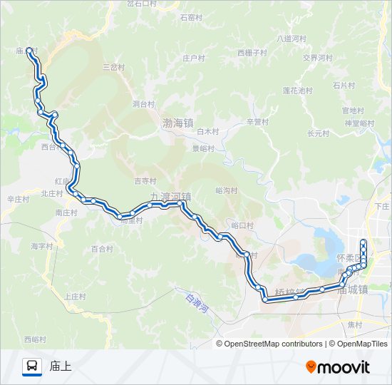 公交H37路的线路图