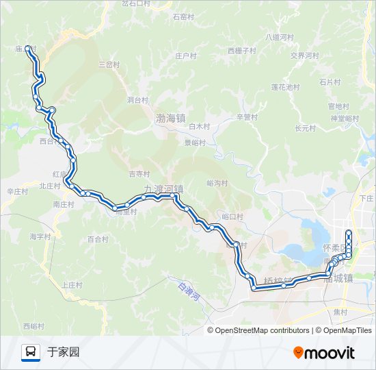 公交H37路的线路图