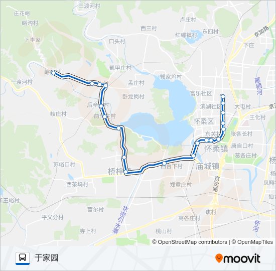 H38 bus Line Map