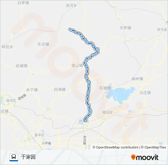 H43 Bus Line Map