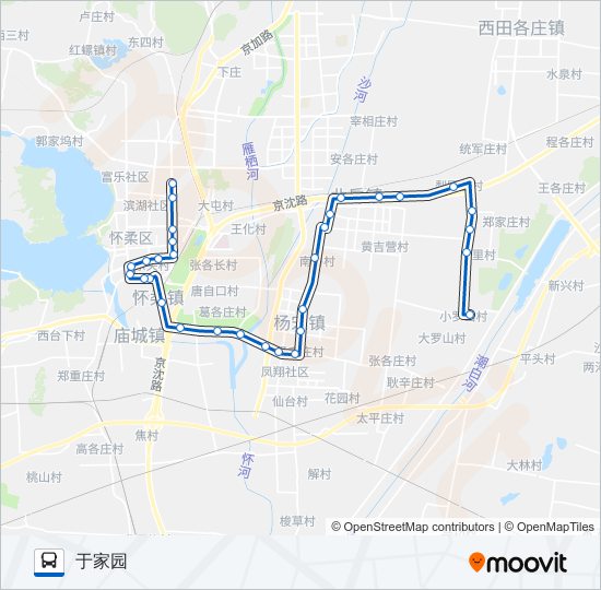 H44 bus Line Map