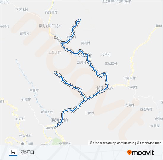 公交H45路的线路图