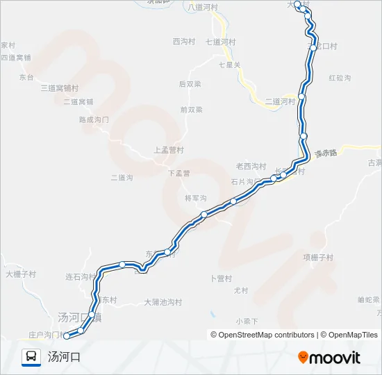 公交H46路的线路图