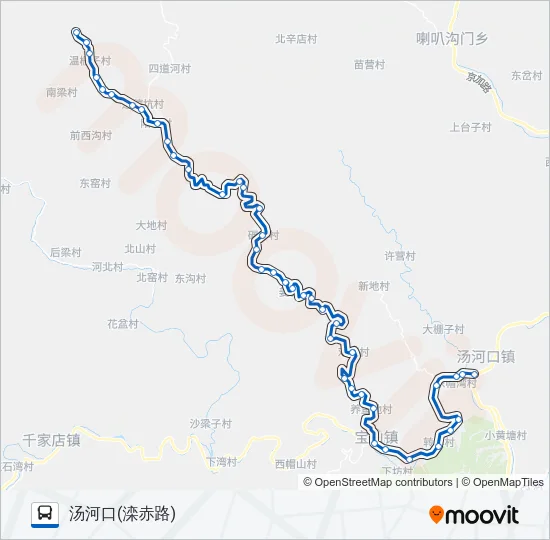 H54 Bus Line Map