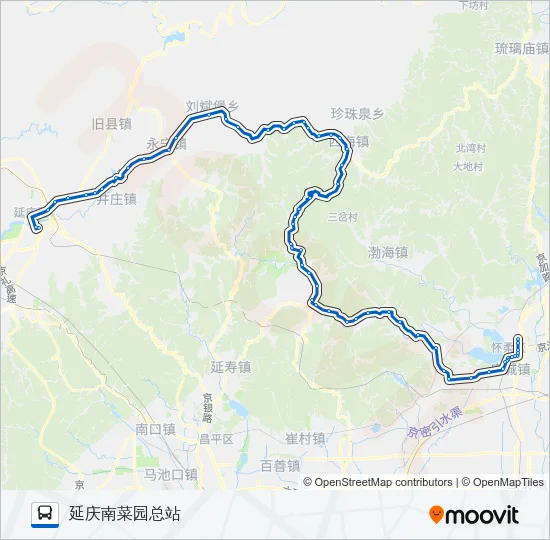H60 Bus Line Map