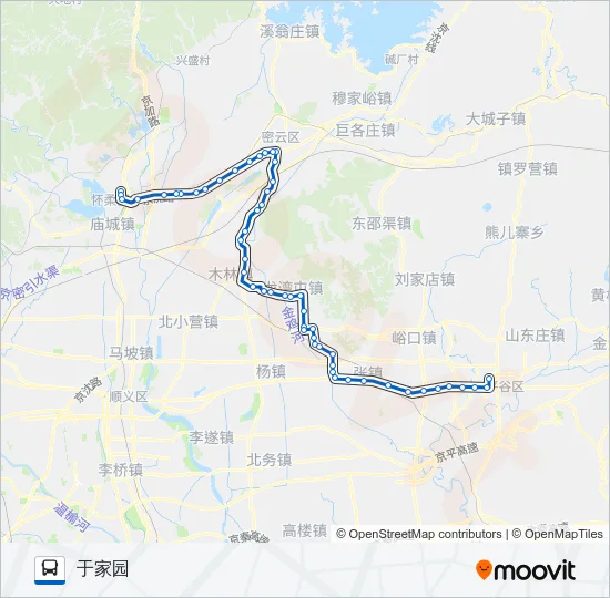 H61 Bus Line Map