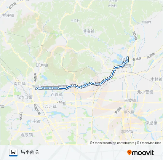 H63 Bus Line Map
