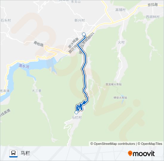 公交M03路的线路图