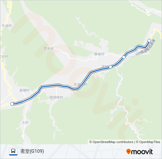 公交M04路的线路图