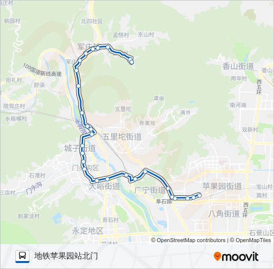 M06 bus Line Map