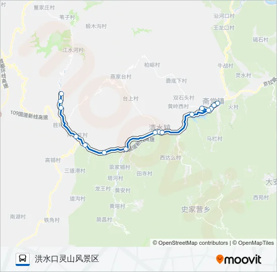 M08 Bus Line Map