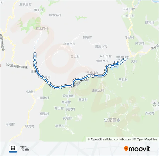 M08 Bus Line Map