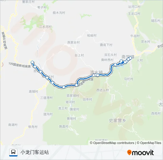 M11 Bus Line Map