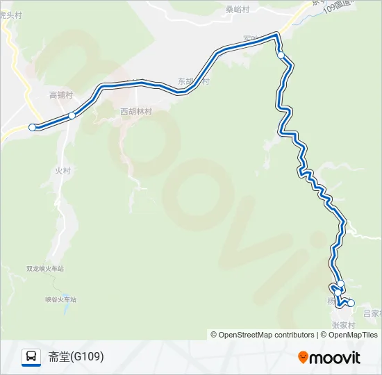 M13 Bus Line Map