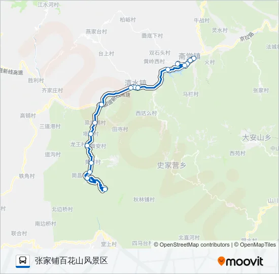 M14 Bus Line Map