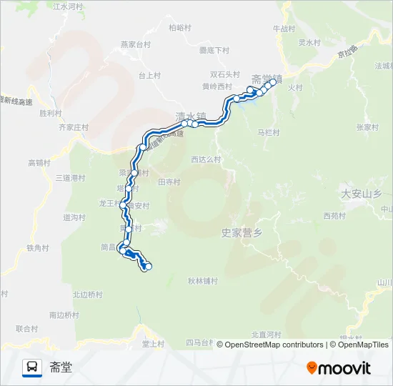 M14 Bus Line Map