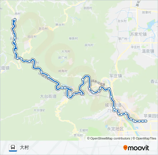 M17 Bus Line Map