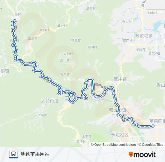 M17 Bus Line Map