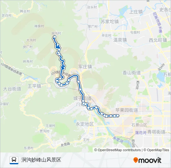 M18 Bus Line Map