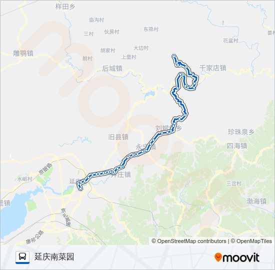 公交Y11路的线路图