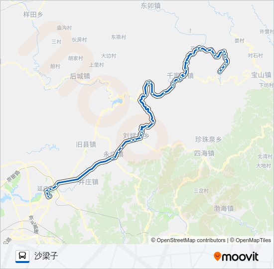 公交Y12路的线路图
