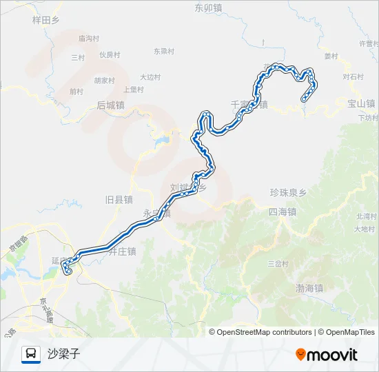 Y12 Bus Line Map