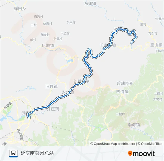 Y12 Bus Line Map