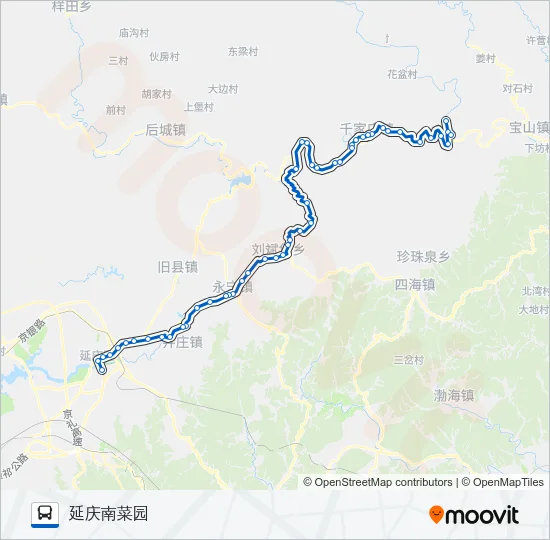 Y13 Bus Line Map