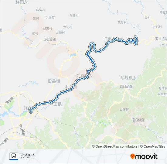 Y13 Bus Line Map